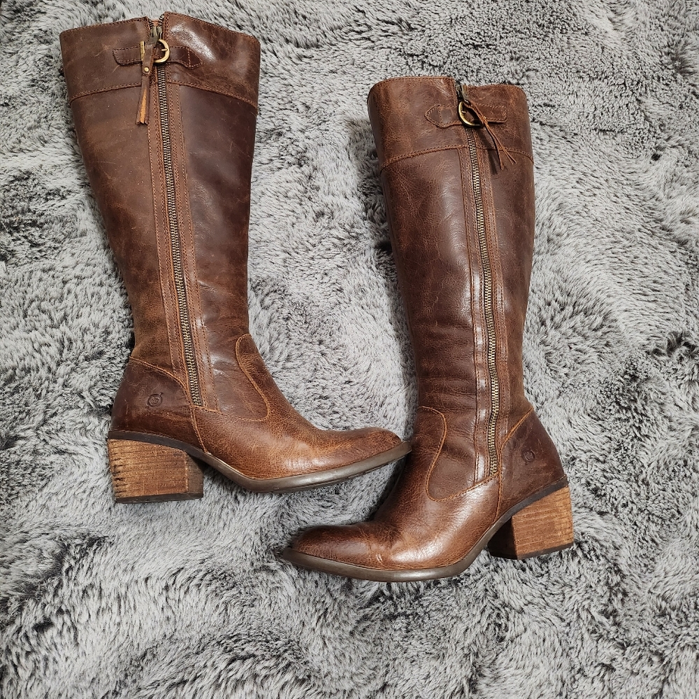Børn Knee High Double Zipper Boots 7.5